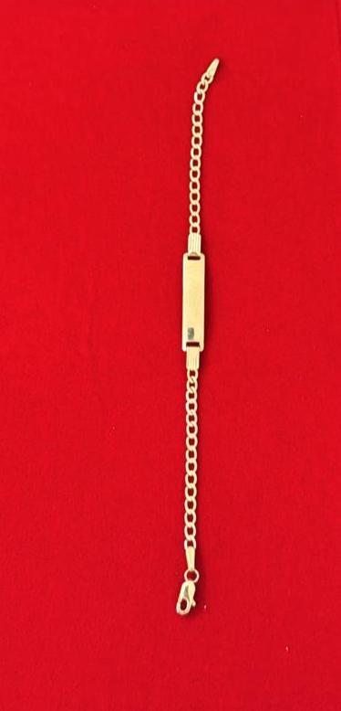 Personalized children's bracelet with name 10K