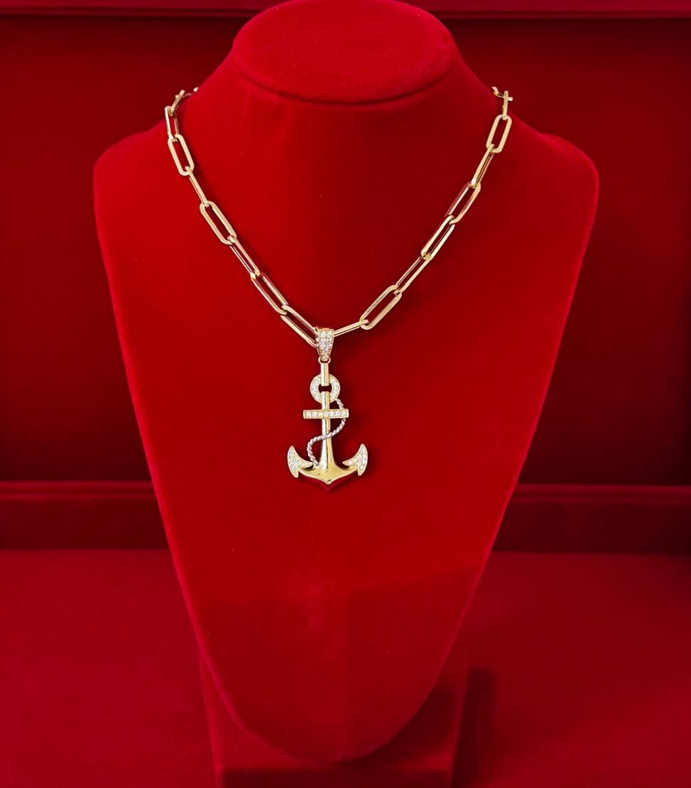 Woman Necklace  14K