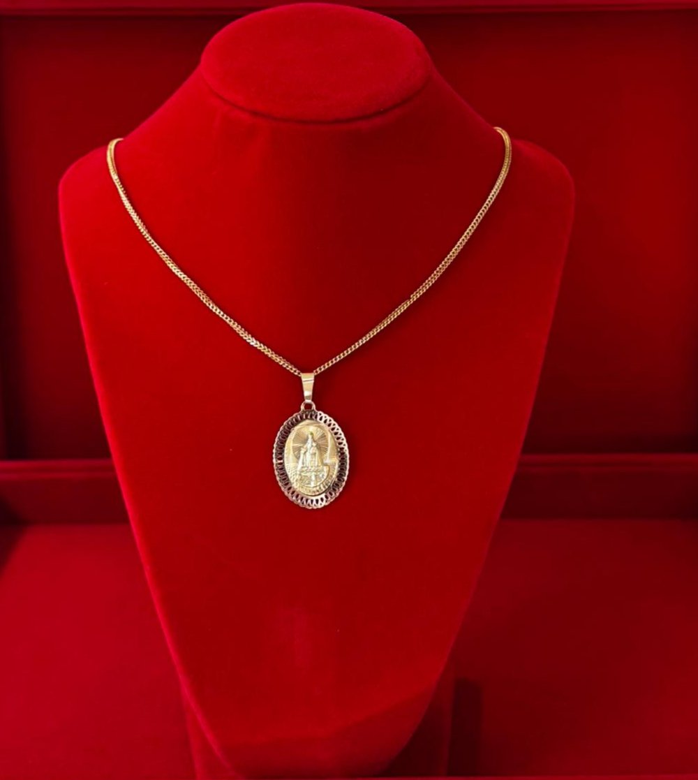 Woman Necklace  14K