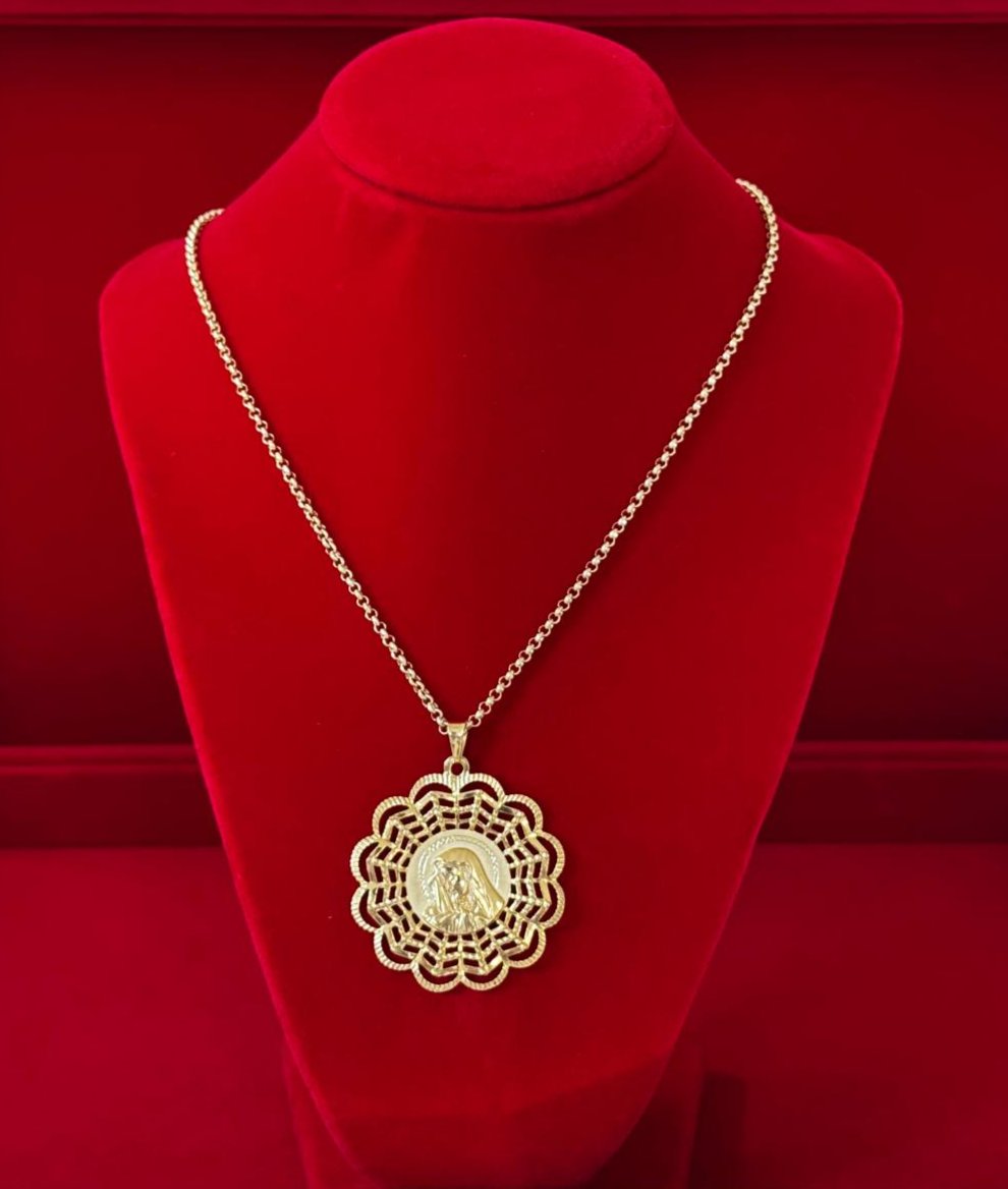 Woman Necklace  14K